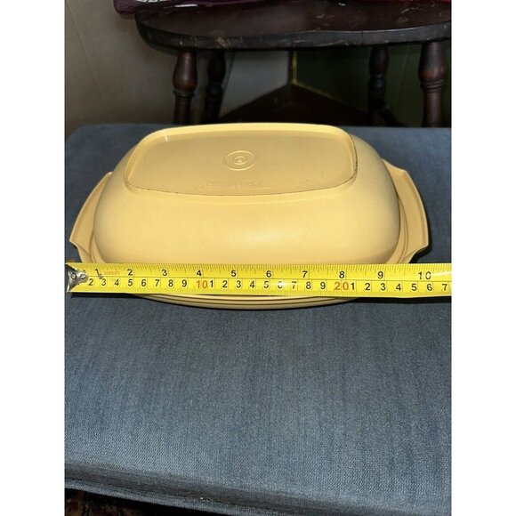Vintage Tupperware Harvest Gold 3 Piece Vegetable Rice Steamer Strainer MCM - Picture 4 of 7